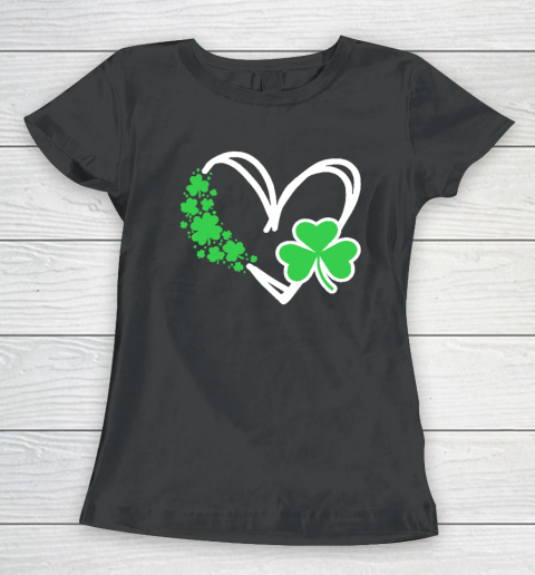 Heart St Patricks Day Shamrock Irish Women's T-Shirt