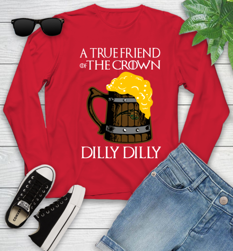 NBA Orlando Magic A True Friend Of The Crown Game Of Thrones Beer Dilly Dilly Basketball Youth Long Sleeve 11