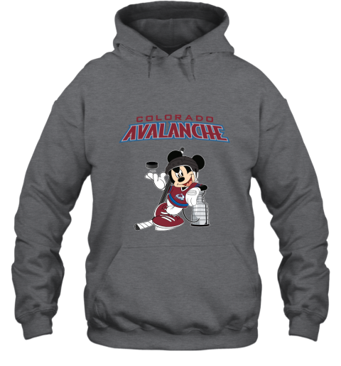 Mickey Colorado Avalanche With The Stanley Cup Hockey NHL Hoodie