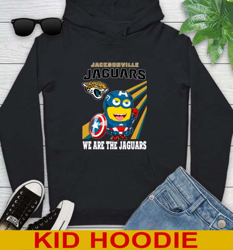 NFL Football Jacksonville Jaguars Captain America Marvel Avengers Minion Shirt Youth Hoodie