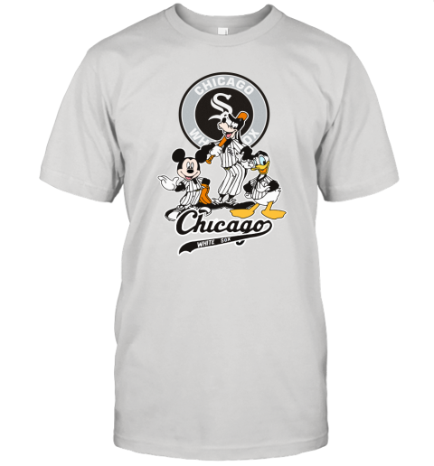 MLB Chicago White Sox Mickey Mouse Donald Duck Goofy Baseball Unisex Jersey Tee