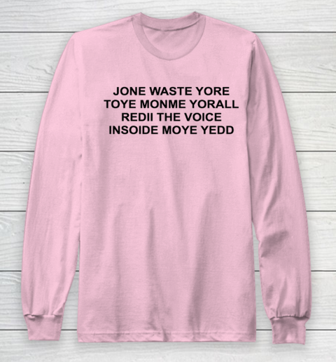 Jone Waste Yore Funny I Miss You Blink 182 Long Sleeve T-Shirt 6