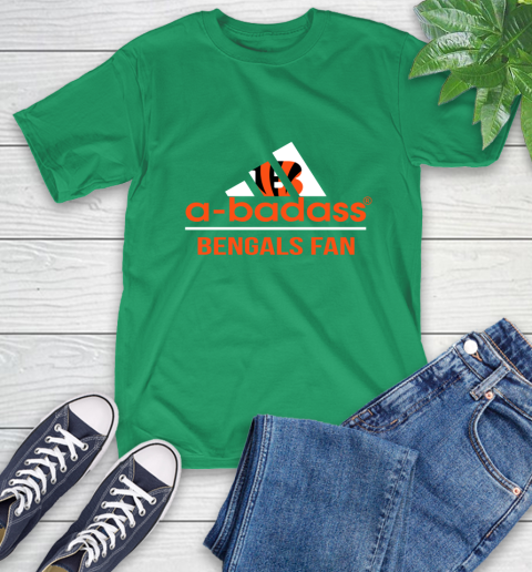 NFL A Badass Cincinnati Bengals Fan Adidas Football Sports 1 T-Shirt 7