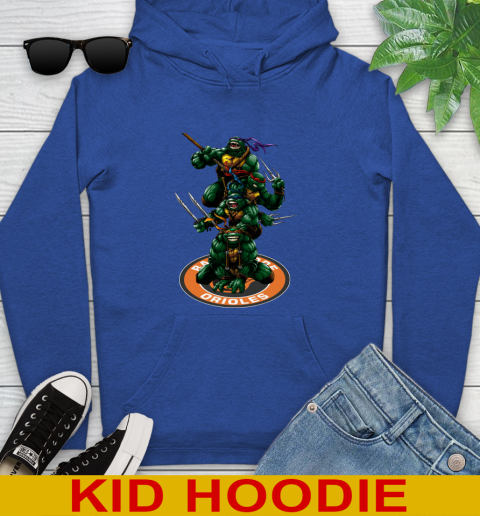 MLB Baseball Baltimore Orioles Teenage Mutant Ninja Turtles Shirt Youth Hoodie 10
