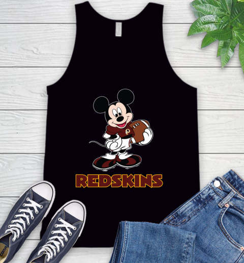 NFL Football Washington Redskins Cheerful Mickey Mouse Shirt Tank Top