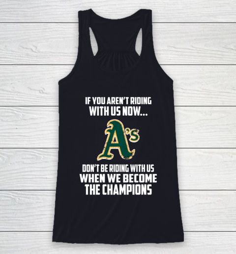 MLB Oakland Athletics Baseball We Become The Champions Racerback Tank 7