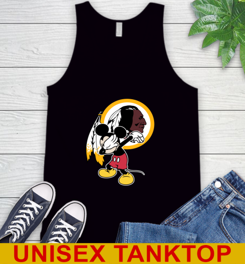 Washington Redskins NFL Football Dabbing Mickey Disney Sports Tank Top 2