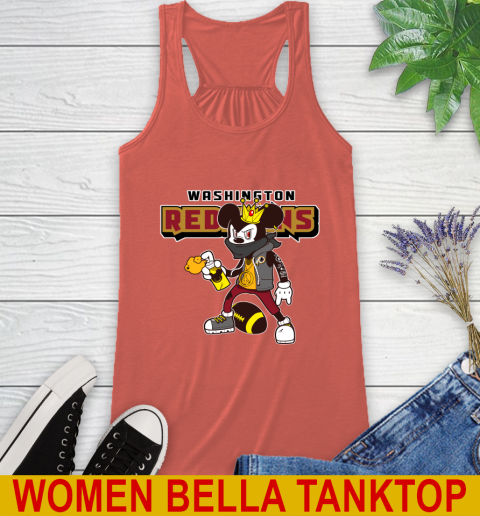 Washington Redskins NFL Football Mickey Peace Sign Sports Racerback Tank 5 Washington Redskins NFL Football Mickey Peace Sign Sports Racerback Tank - Image 5