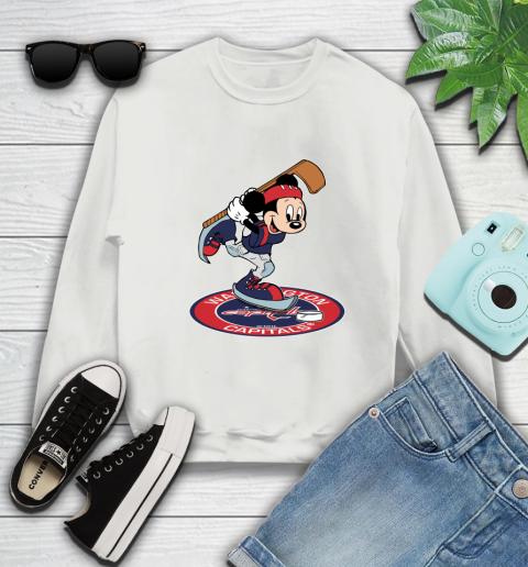 NHL Hockey Washington Capitals Cheerful Mickey Disney Shirt Sweatshirt 5