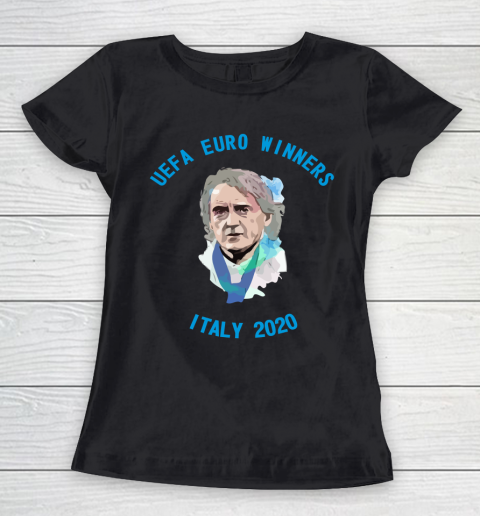 Roberto Mancini Italy Coach Champions Euro 2020 Women's T-Shirt