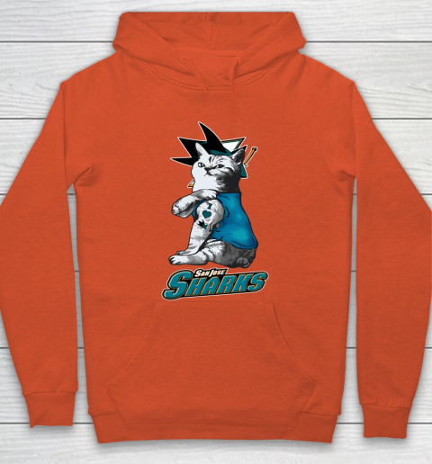NHL My Cat Loves San Jose Sharks Hockey Hoodie 3