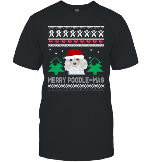 Merry Poodle Mas Christmas T-Shirt