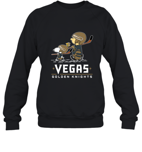 Let's Play Vegas Golden Knights Ice Hockey Snoopy NHL Sweatshirt