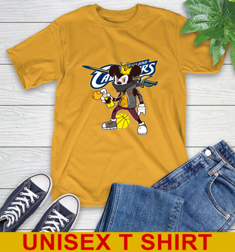 Cleveland Cavaliers NBA Basketball Mickey Peace Sign Sports T-Shirt 3