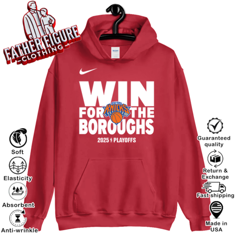 New York Knicks Win For The Boroughs 2025 Playoffs Hoodie New York Knicks Win For The Boroughs 2025 Playoffs Hoodie