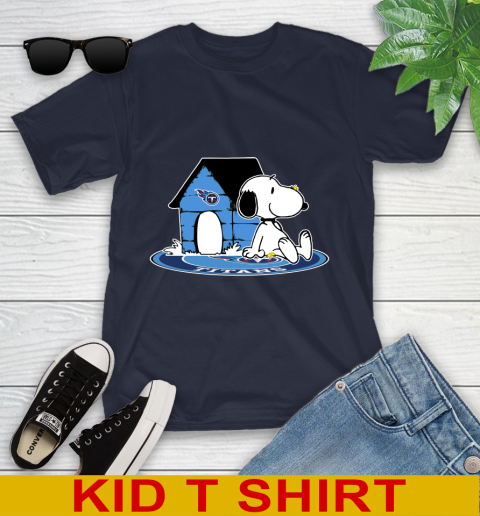 NFL Football Tennessee Titans Snoopy The Peanuts Movie Shirt Youth T-Shirt 3