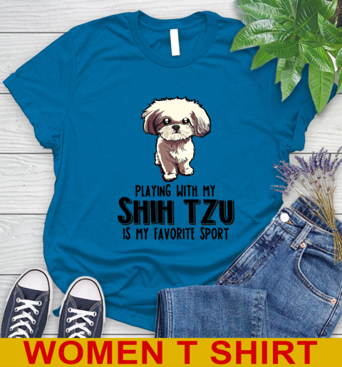 Playing with my shih tzu is my favorite sport 77