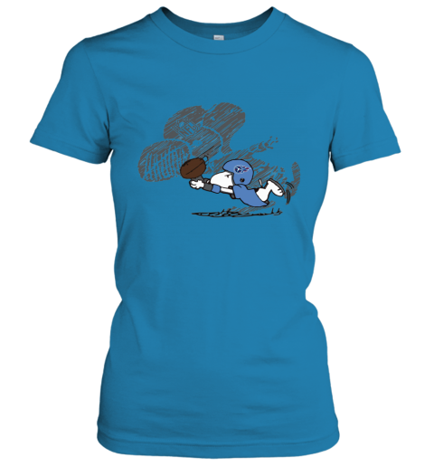 Tennessee Titans Snoopy Plays The Football Game swys tennessee titans snoopy plays the football game ladies t shirt 20 front sapphire