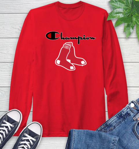 MLB Baseball Boston Red Sox Champion Shirt Long Sleeve T-Shirt 9