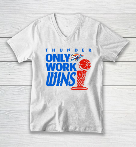Oklahoma City Thunder 2025 Nba Finals Champions V-Neck T-Shirt