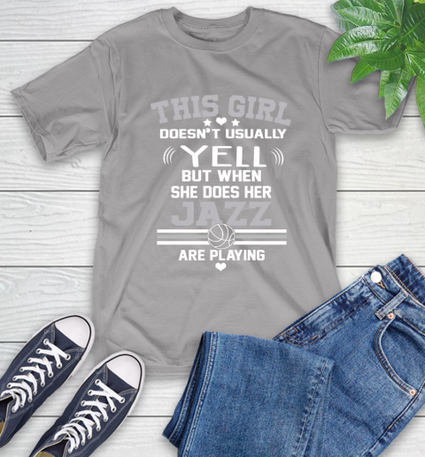 Utah Jazz NBA Basketball I Yell When My Team Is Playing T-Shirt 6