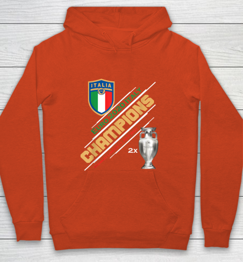 Italy Champions 2020 Euro Forza Azzurri Italia Football Youth Hoodie 3