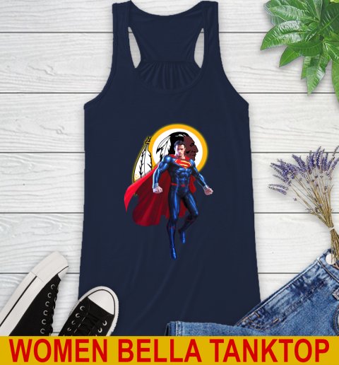 NFL Superman DC Sports Football Washington Redskins Racerback Tank 11