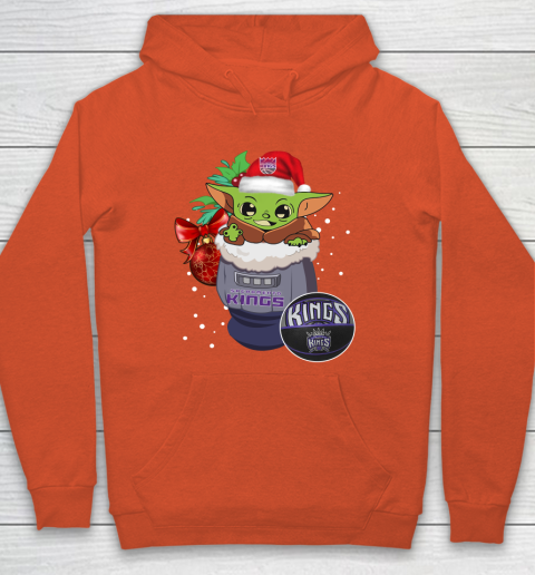 Sacramento Kings Christmas Baby Yoda Star Wars Funny Happy NBA Hoodie 5