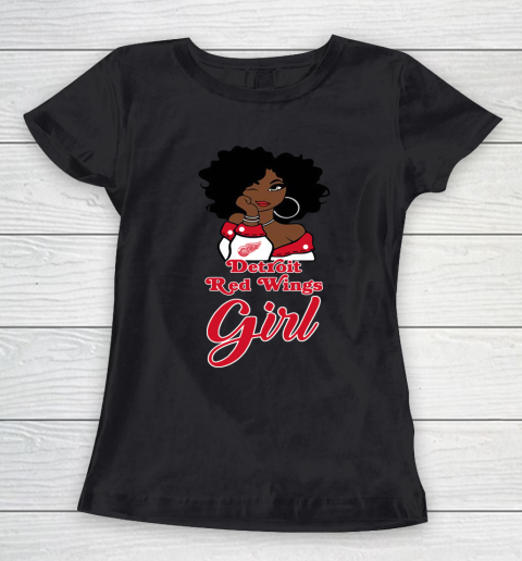Detroit Red Wings Girl NHL Women's T-Shirt 2