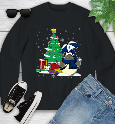 Tampa Bay Lightning NHL Hockey Cute Tonari No Totoro Christmas Sports Youth Sweatshirt