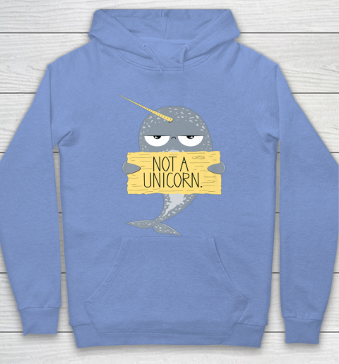 Not A Unicorn Cute Funny Narwhal Graphic Hoodie 11