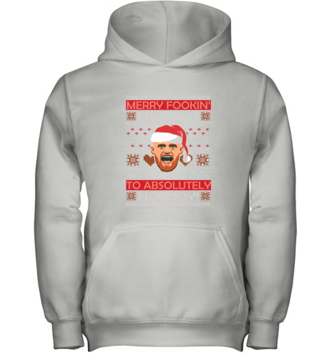 Conor McGregor Merry Fookin Christmas To Absolutely Nobody Youth Hoodie