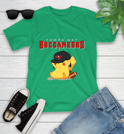 NFL Pikachu Football Tampa Bay Buccaneers Youth T-Shirt 6