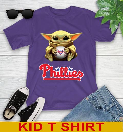 MLB Baseball Philadelphia Phillies Star Wars Baby Yoda Shirt 104