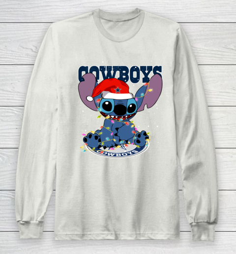 Dallas Cowboys NFL Football noel stitch Christmas Long Sleeve T-Shirt 9