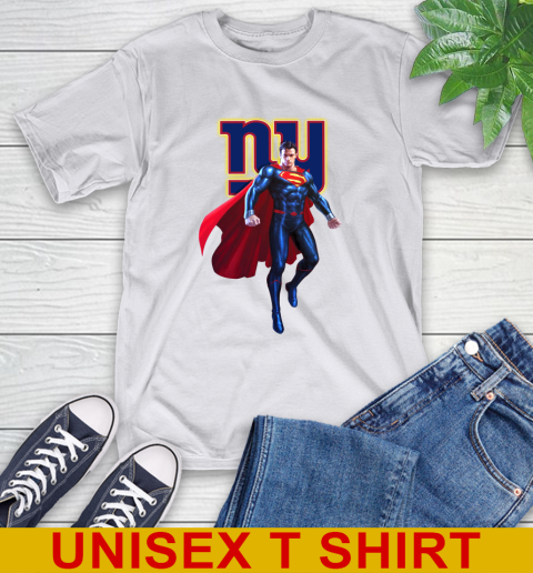 NFL Superman DC Sports Football New York Giants T-Shirt 12