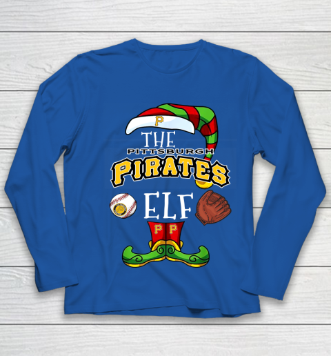 Pittsburgh Pirates Christmas ELF Funny MLB Youth Long Sleeve 7