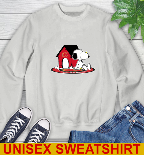 NHL Hockey Calgary Flames Snoopy The Peanuts Movie Shirt Sweatshirt 5