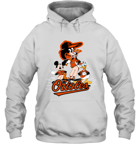 MLB Baltimore Orioles The Heart Mickey Mouse Disney Baseball T