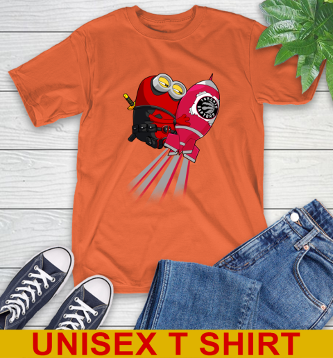 NBA Basketball Toronto Raptors Deadpool Minion Marvel Shirt T-Shirt 4