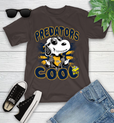 NHL Hockey Nashville Predators Cool Snoopy Shirt Youth T-Shirt 6