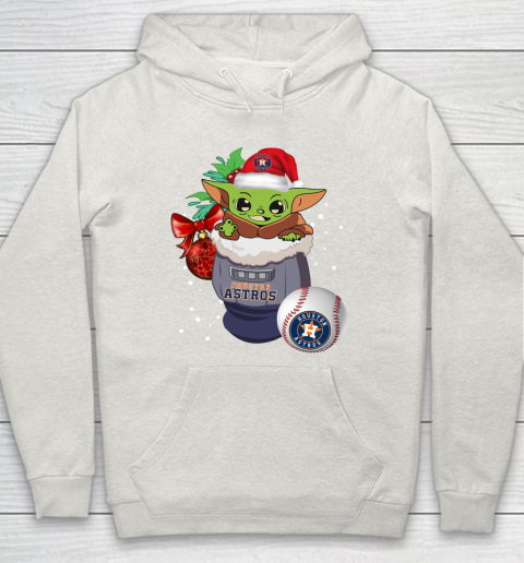 Houston Astros Christmas Baby Yoda Star Wars Funny Happy MLB Hoodie 12