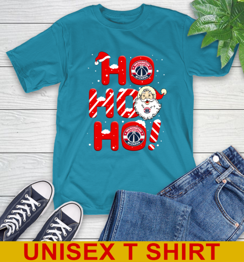 Washington Wizards NBA Basketball Ho Ho Ho Santa Claus Merry Christmas Shirt T-Shirt 9