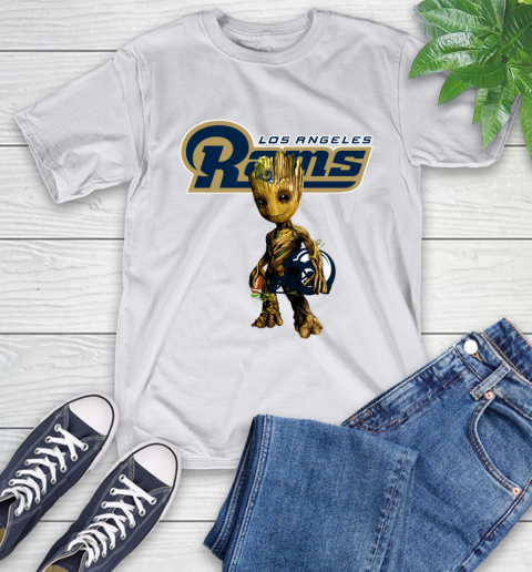 Los Angeles Rams NFL Football Groot Marvel Guardians Of The Galaxy T-Shirt 12