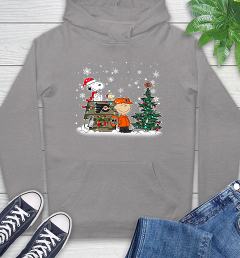 NHL Philadelphia Flyers Snoopy Charlie Brown Woodstock Christmas Stanley Cup Hockey Hoodie 6