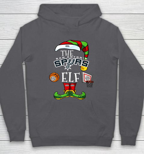 San Antonio Spurs Christmas ELF Funny NBA Hoodie 4