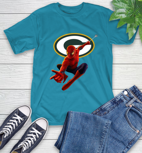 NFL Spider Man Avengers Endgame Football Green Bay Packers T-Shirt 8