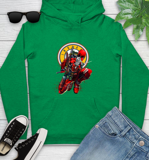 NBA Deadpool Marvel Comics Sports Basketball Indiana Pacers Youth Hoodie 7