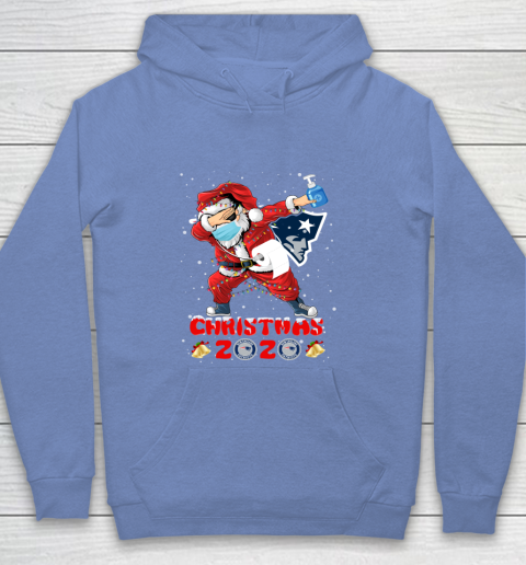 New England Patriots Funny Santa Claus Dabbing Christmas 2020 NFL Youth Hoodie 8