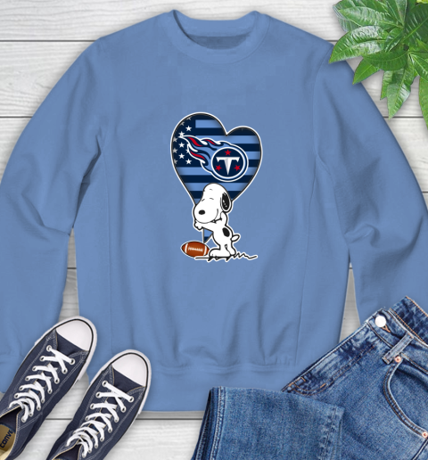 Tennessee Titans NFL Football The Peanuts Movie Adorable Snoopy Sweatshirt 11